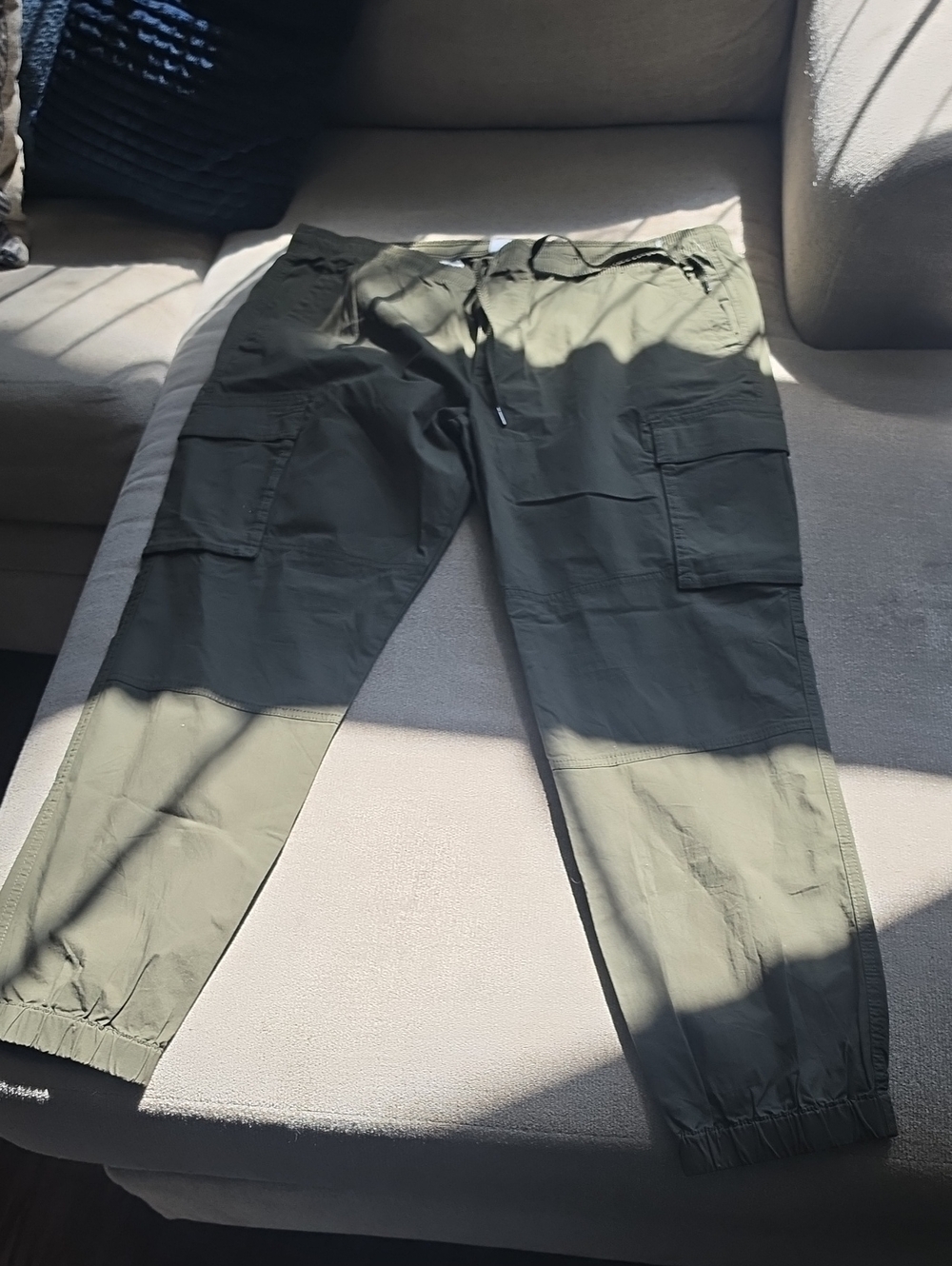 Men's Gap Olive Cargo Jogger Pants Size XL Casual Utility Style